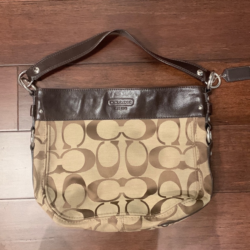 Coach medium size brown bag